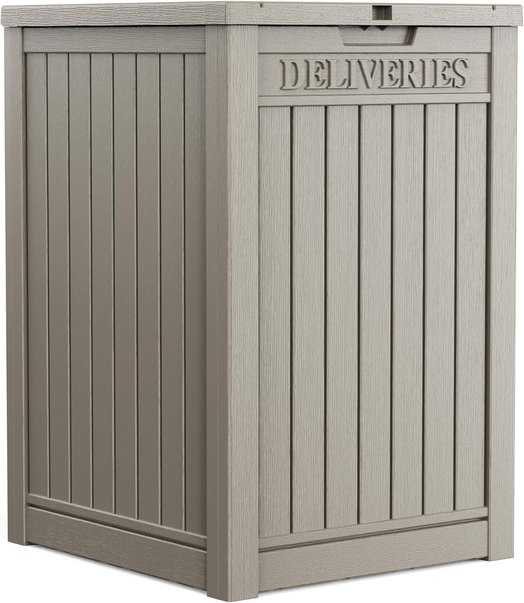 Package Delivery Box 55 Gallon with Lockable Secure,Outdoor Package Drop Container Waterproof for Porch Patio and