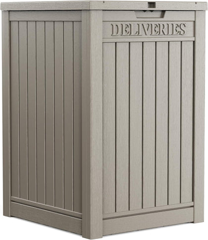 Package Delivery Box 55 Gallon with Lockable Secure,Outdoor Package Drop Container Waterproof for Porch Patio and