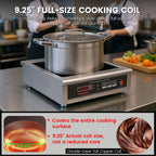 3500W Commercial Induction Cooktop, 220V Single Countertop Burner