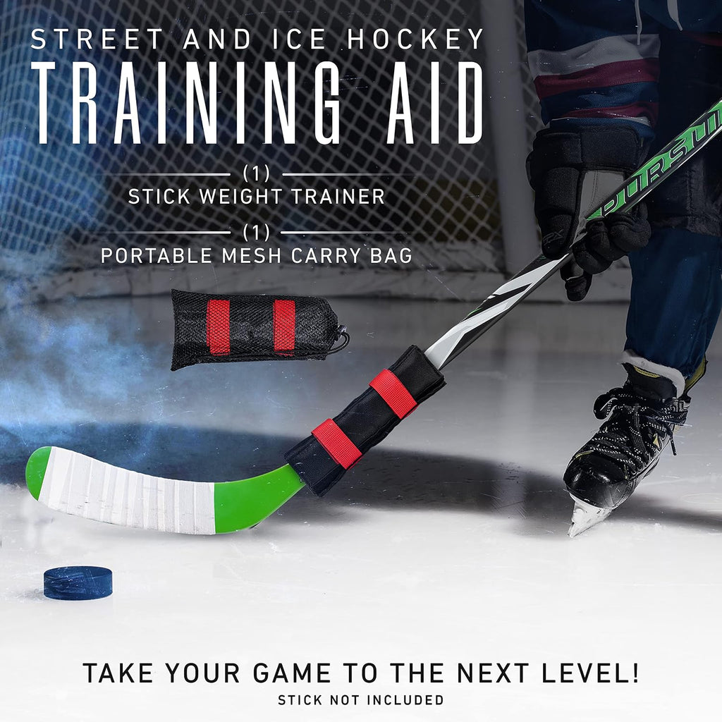 Franklin Sports Ice Hockey Stick Weight Trainer - 3.5-14 oz | Improves Hand Speed + Agility, Non-Slip Gel Grip