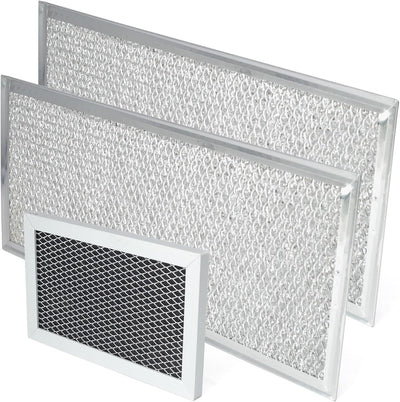 3 Pcs Grease Filter Kit Compatible with GE Microwave Oven JVM6175SF1SS JVM6175SK1SS JVM6175SK2SS JVM6175SK3SS