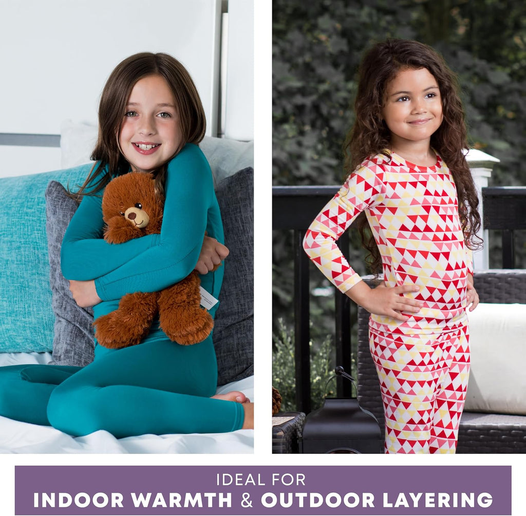 Thermal Underwear for Kids, Girls Thermals Long Johns Underwear, Base Layer for Cold weather/skiing