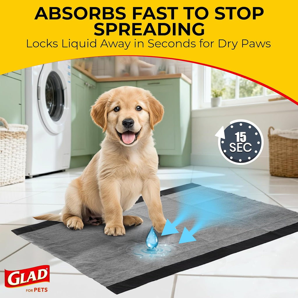 for Pets Extra Large Charcoal Training Pads for Dogs and Puppies, Activated Carbon Odor Control, 6-Layer Absorbent