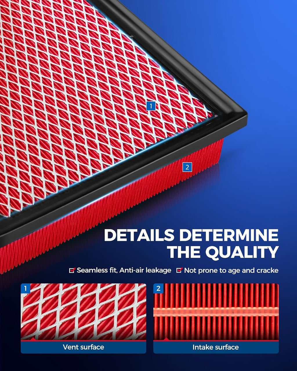 CA10755 CF11183 Engine & Cabin Air Filter for Jeep, Dodge | for Jeep Grand Cherokee 2014-2021 3.6L/5.7L/6.4L