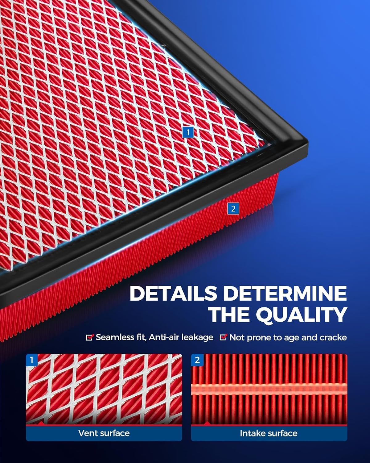 CA10755 CF11183 Engine & Cabin Air Filter for Jeep, Dodge | for Jeep Grand Cherokee 2014-2021 3.6L/5.7L/6.4L