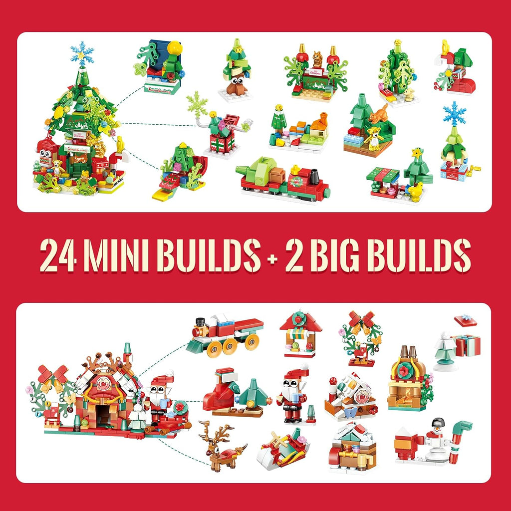 12-in-1 Building Blocks Set 300+ Pcs for Kids Ages 6-12 - Educational DIY Toy - Unique Easter Gifts for Kids, Boys &