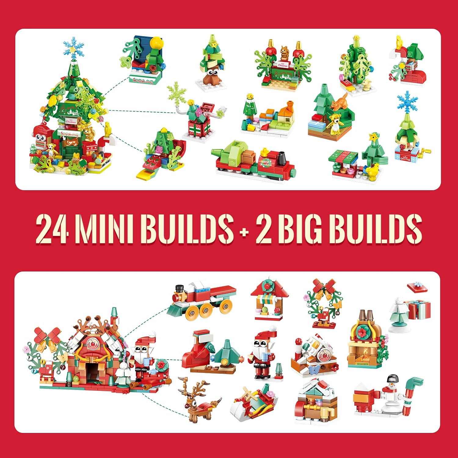12-in-1 Building Blocks Set 300+ Pcs for Kids Ages 6-12 - Educational DIY Toy - Unique Easter Gifts for Kids, Boys &