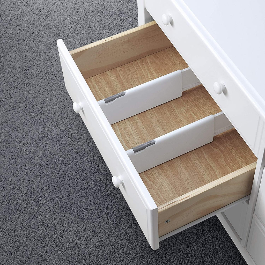 Tot Expandable Drawer Dividers, 4-Pack Drawer Organizers