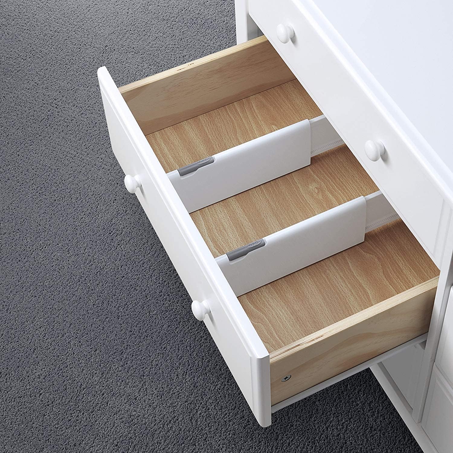 Tot Expandable Drawer Dividers, 4-Pack Drawer Organizers