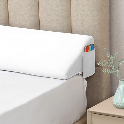 King Bed Wedge Pillow for Headboard Gap/Bed Gap Filler/Mattress Wedge to Fill 0-6" Gap Between Headboard and Mattress