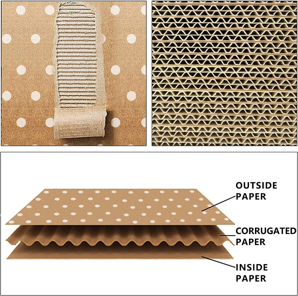 Small Cute Brown Polka Dot Shipping Boxes 25 Pack – Corrugated Mailers