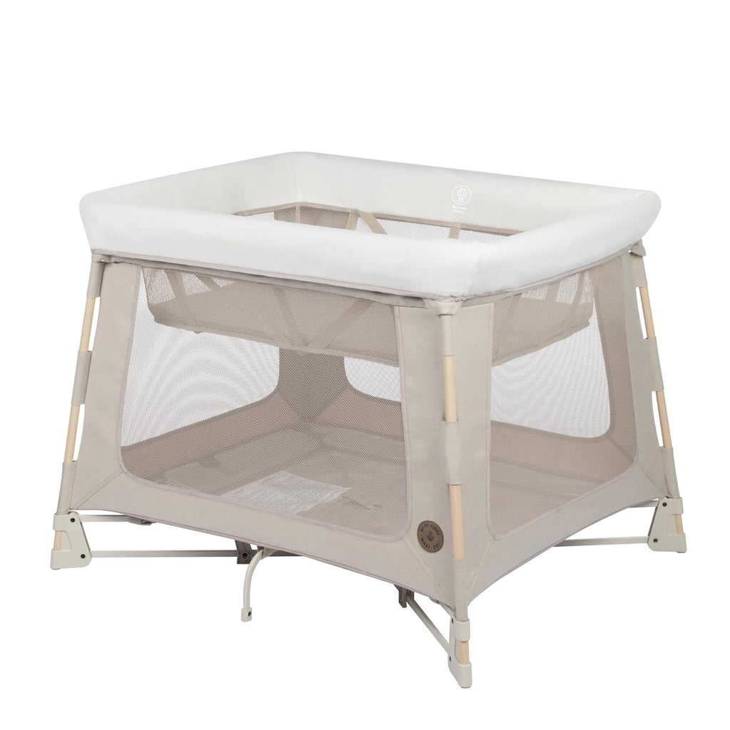 Swift Baby Playard with Mat, Baby Playpen, Play Yard with Bassinet, Portable Playpen for Babies and Toddlers, Classic