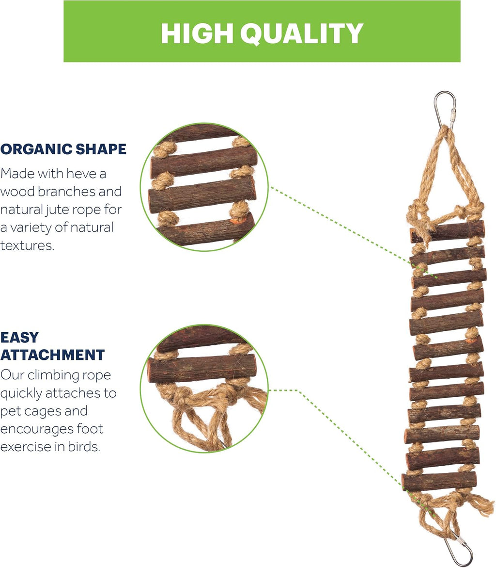 Rope Ladder Bird Toy Hanging Birdcage Toy for Climbing | Accessories for Small to Medium Birds, Foot Exercise, Beak
