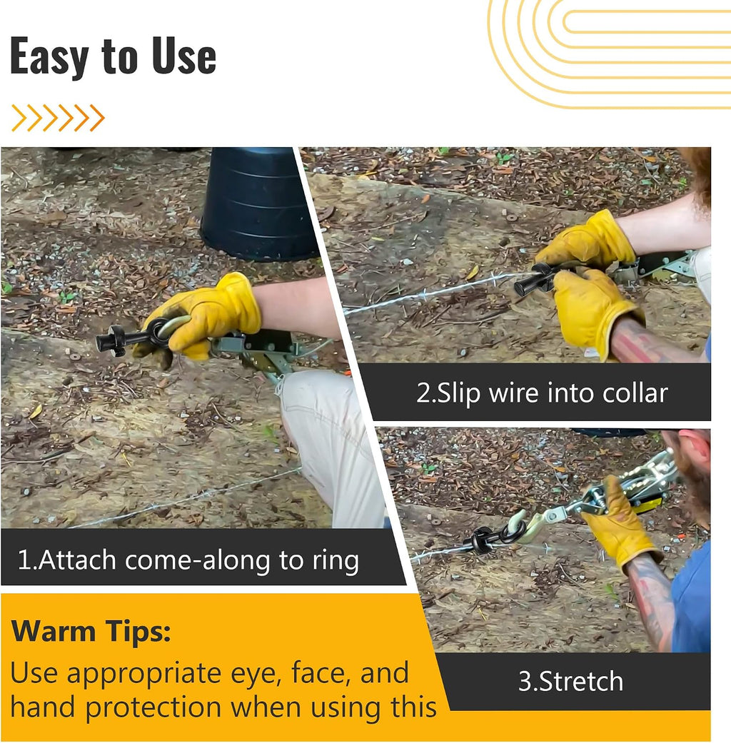 Barbed Wire Pullers, Replacement for S16111000 Wire Gripper for Barb Wire, Fence Stretcher Tool, Effortlessly Tighten