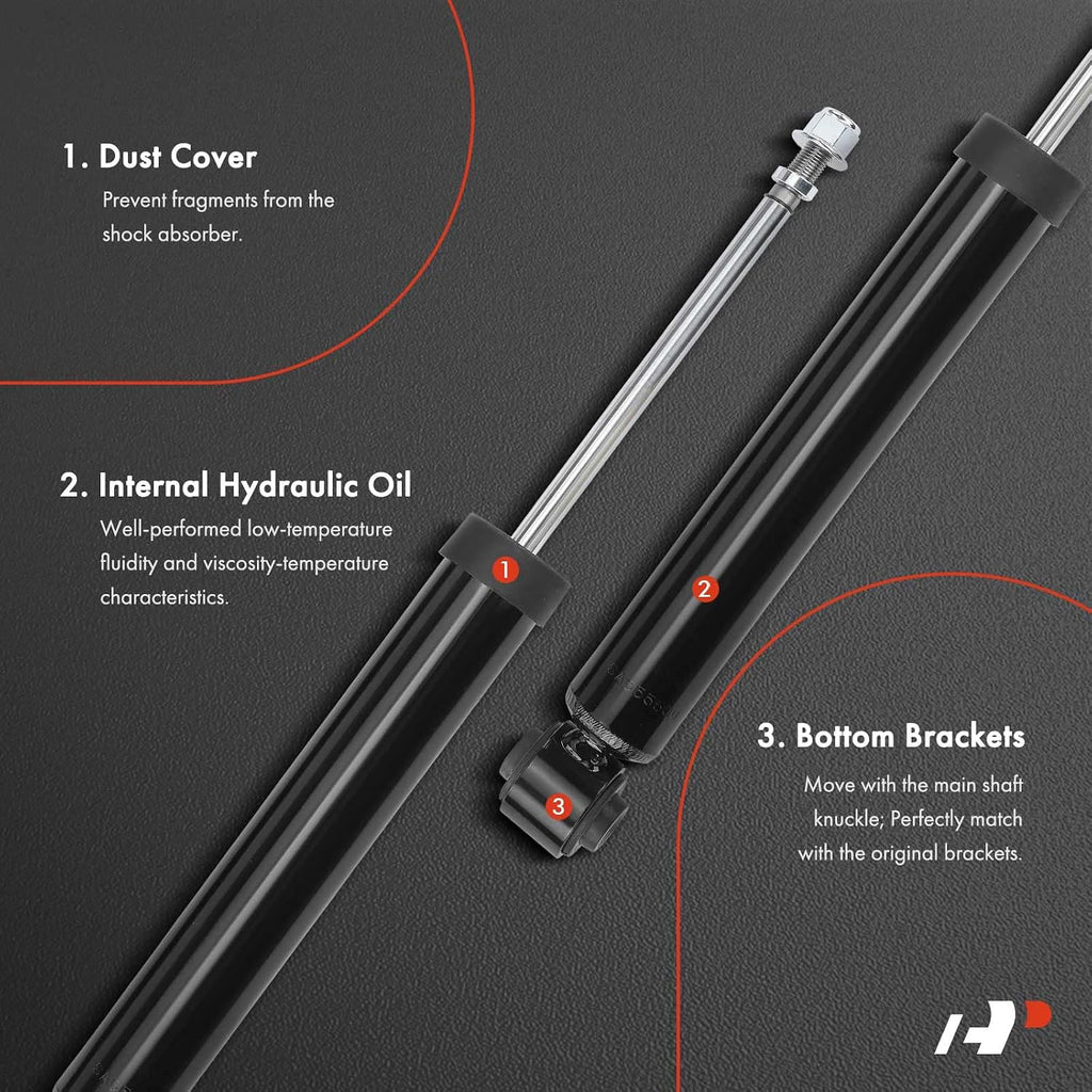 A-Premium Rear Shock Absorbers, Set of 2 - Compatible with Toyota