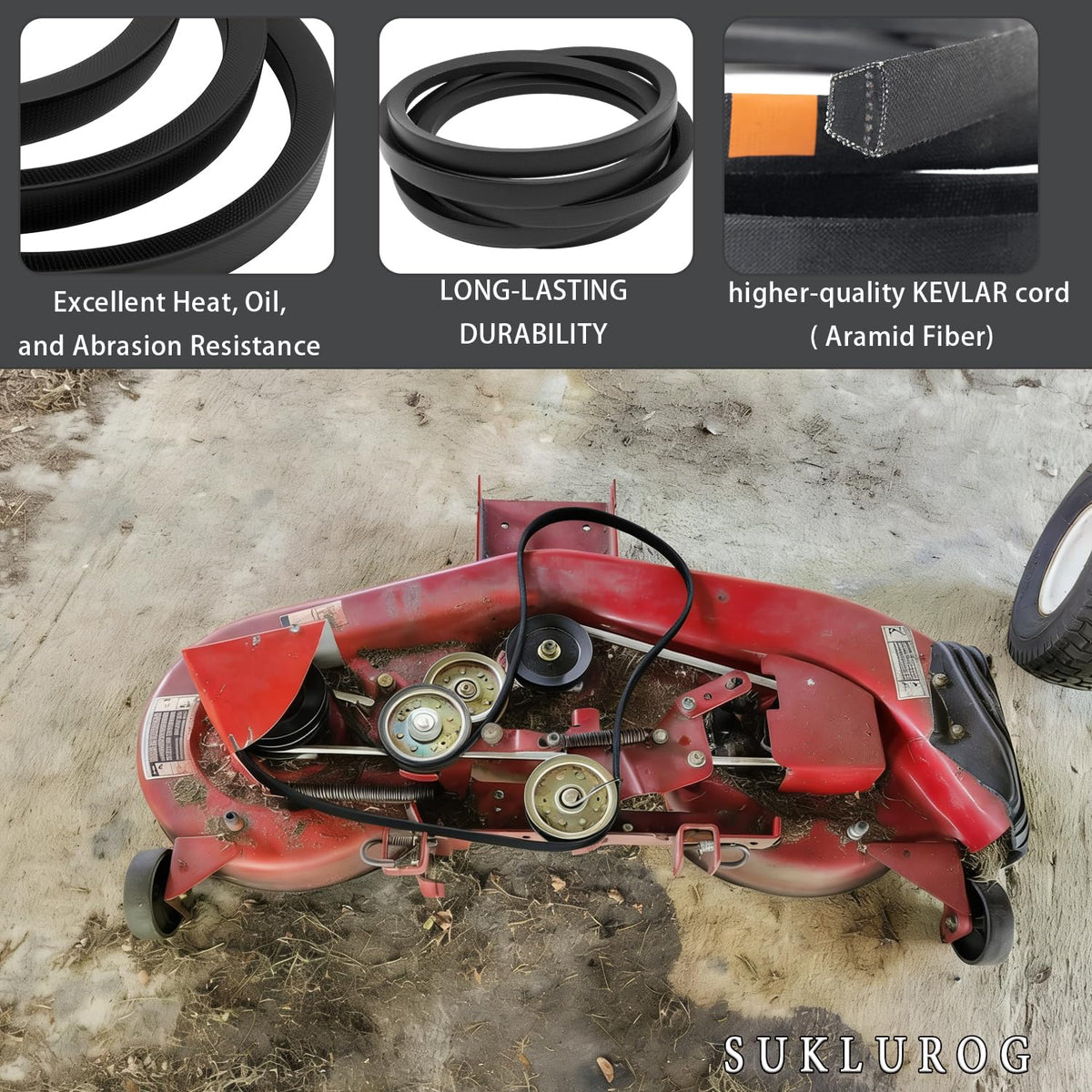37X88MA Lawn Mower Deck Belt 1/2"X89" Fits for Murray Lawn Mower