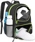 Soccer Backpack, Soccer Bag with Ball Holder and Shoe Compartment | Water Resistant Sport Equipment Bags Fit