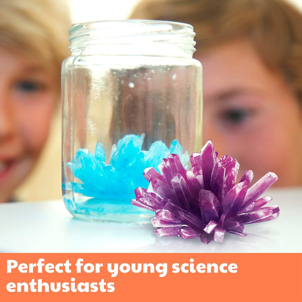 7 Crystal Growing Science Experimental Kit with Display Cases - Easy DIY STEM Toy Lab Experiment Specimens