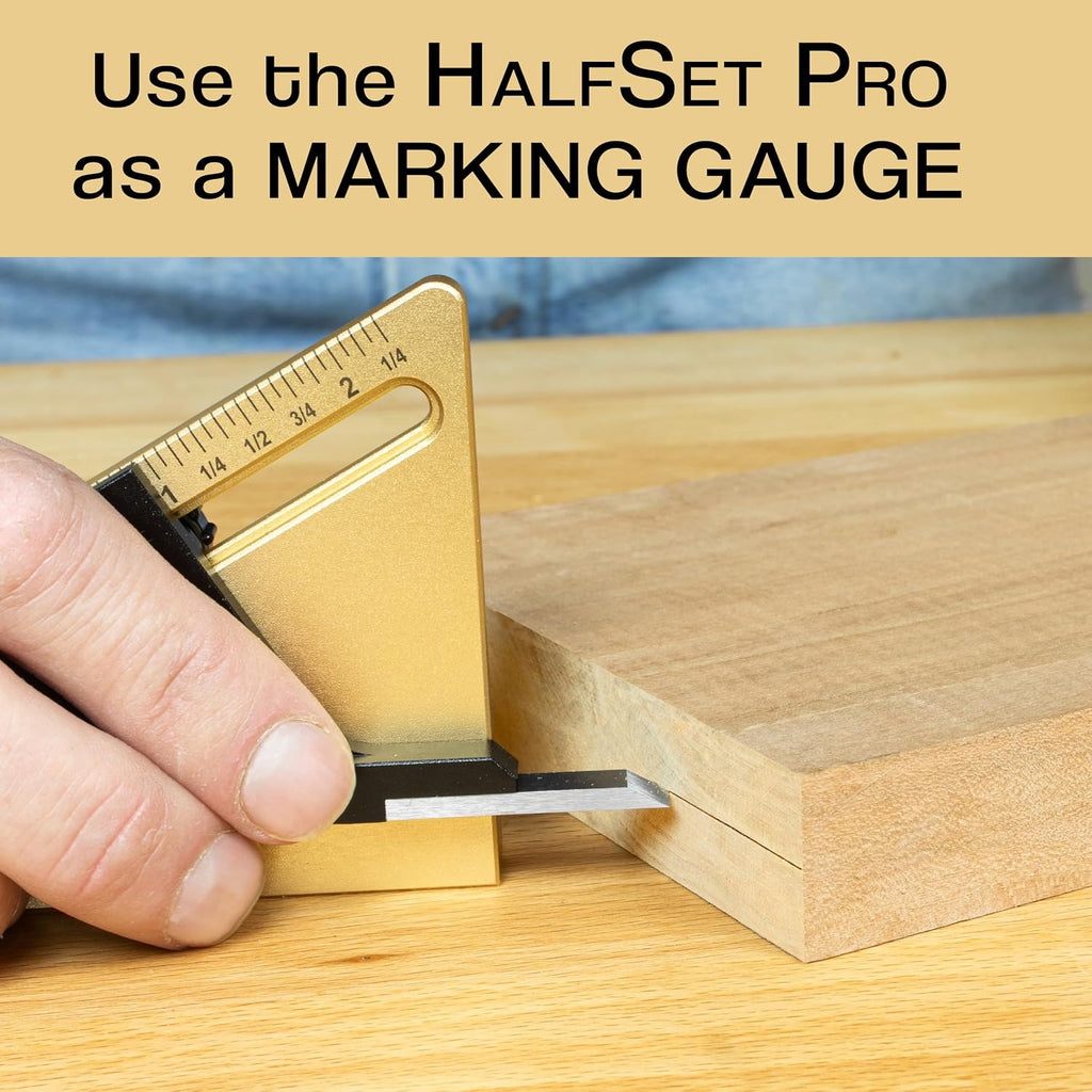 HALFSET PRO Precision Center Gauge Find Exact Half Thickness
