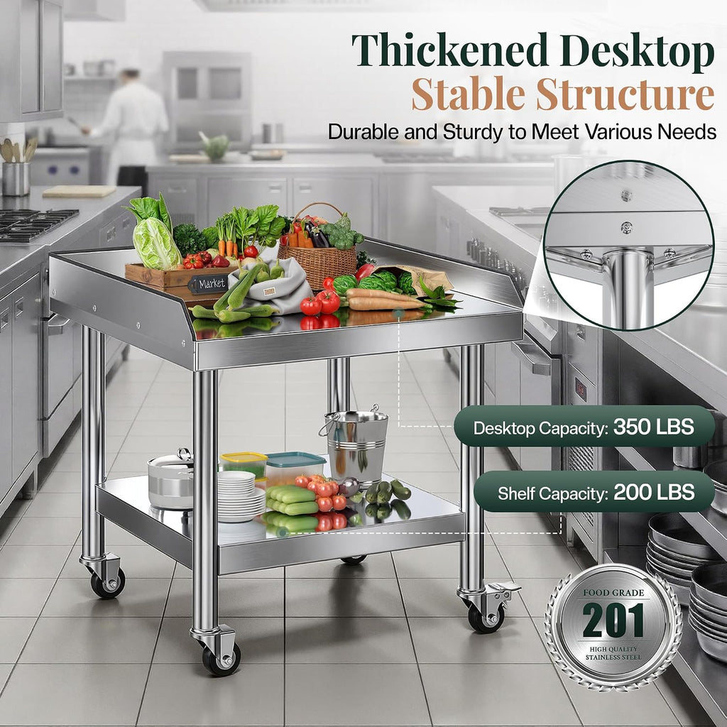 25-Inch Stainless Steel Equipment and Grill Stand