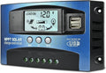 30A MPPT Solar Charge Controller with Auto Parameter LCD Display | 12V/ 24V Solar Panel Regulator with Dual USB Port