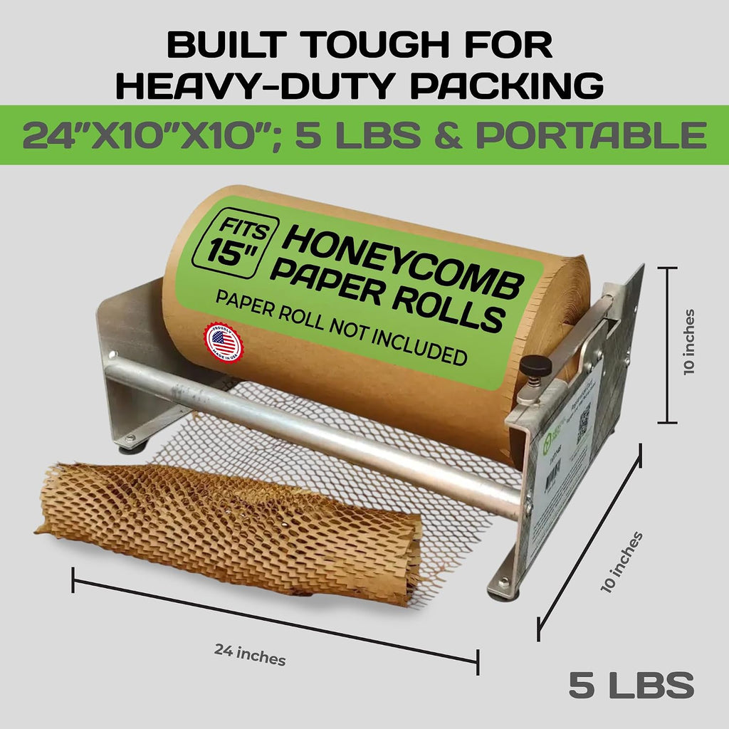 HexcelWrap Mini Packing Station, Honeycomb Paper Dispenser - 15"