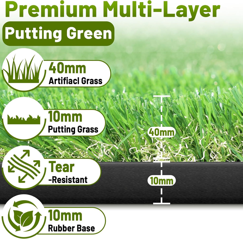 Golf Putting Green,5 x 10ft Golf Practice Putting Mat
