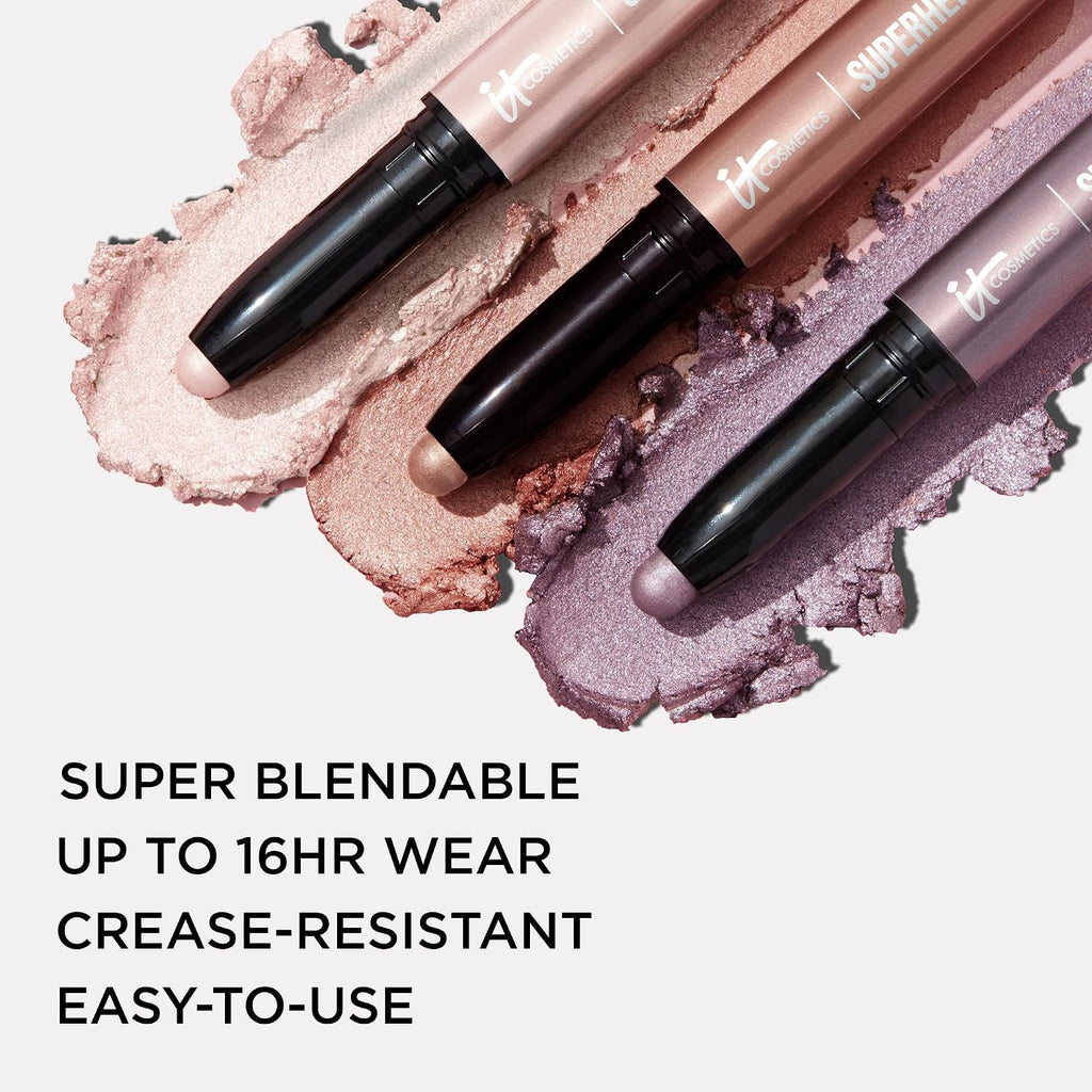 Superhero No-Tug Waterproof Eyeshadow Stick - Eye Shadow Base | Blendable Cream Shadow Stick for One Swipe Color