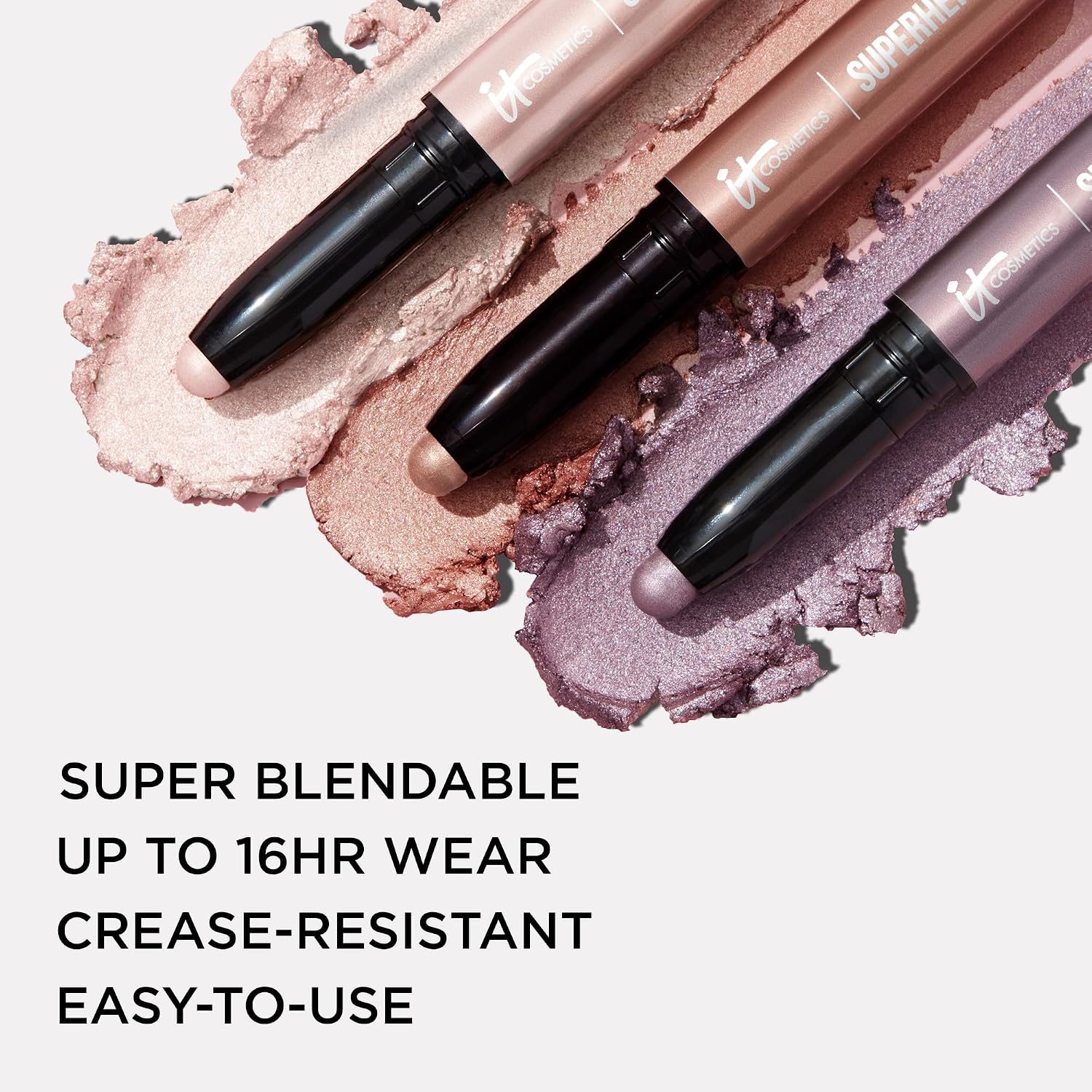 Superhero No-Tug Waterproof Eyeshadow Stick - Eye Shadow Base | Blendable Cream Shadow Stick for One Swipe Color