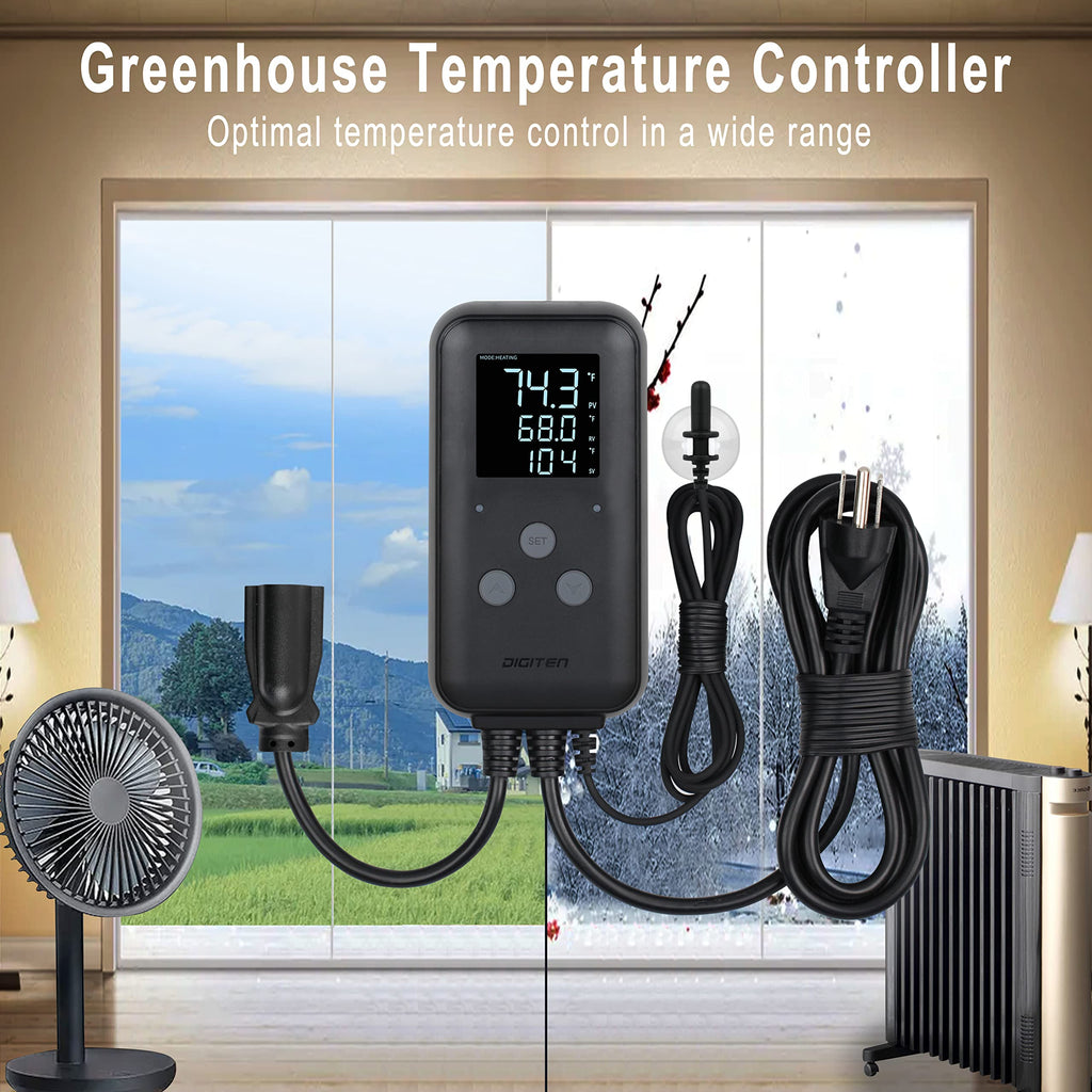DIGITEN DTC310 Waterproof Temperature Controller, 10A Digital Thermostat