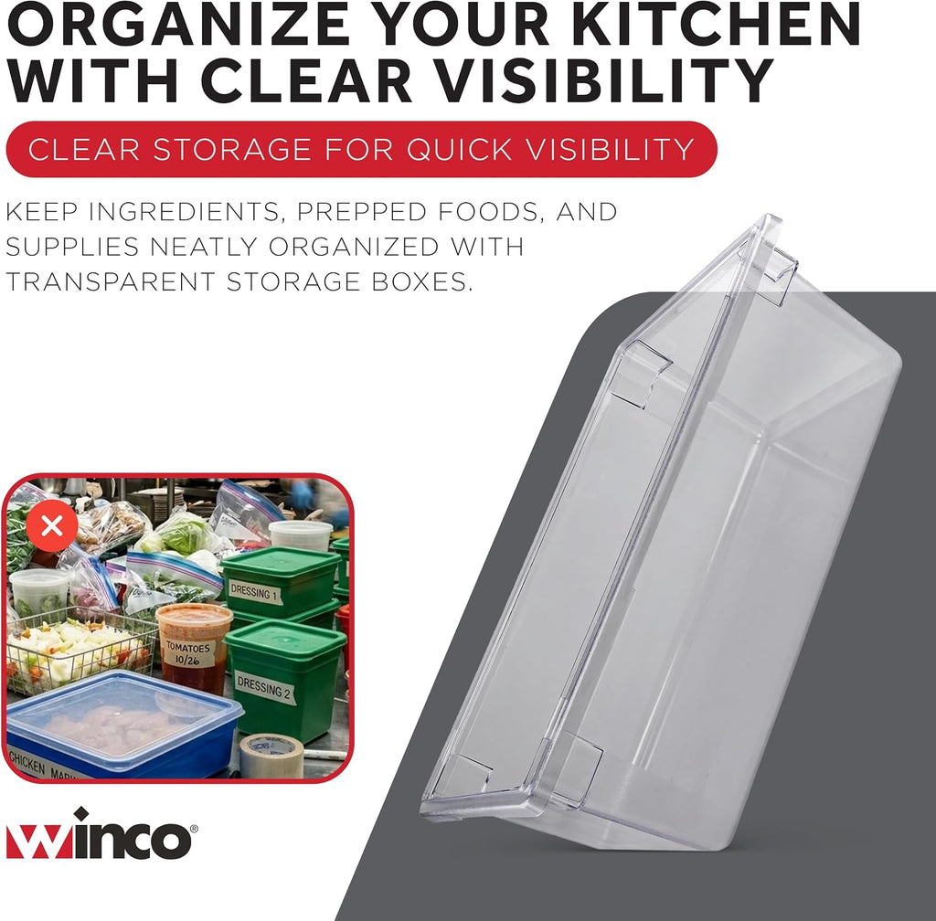 12" x 18" Clear Plastic Food Storage Box
