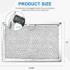 AMI PARTS Microwave Grease Filter Replacement 7.6" x 5" (2-Pack)
