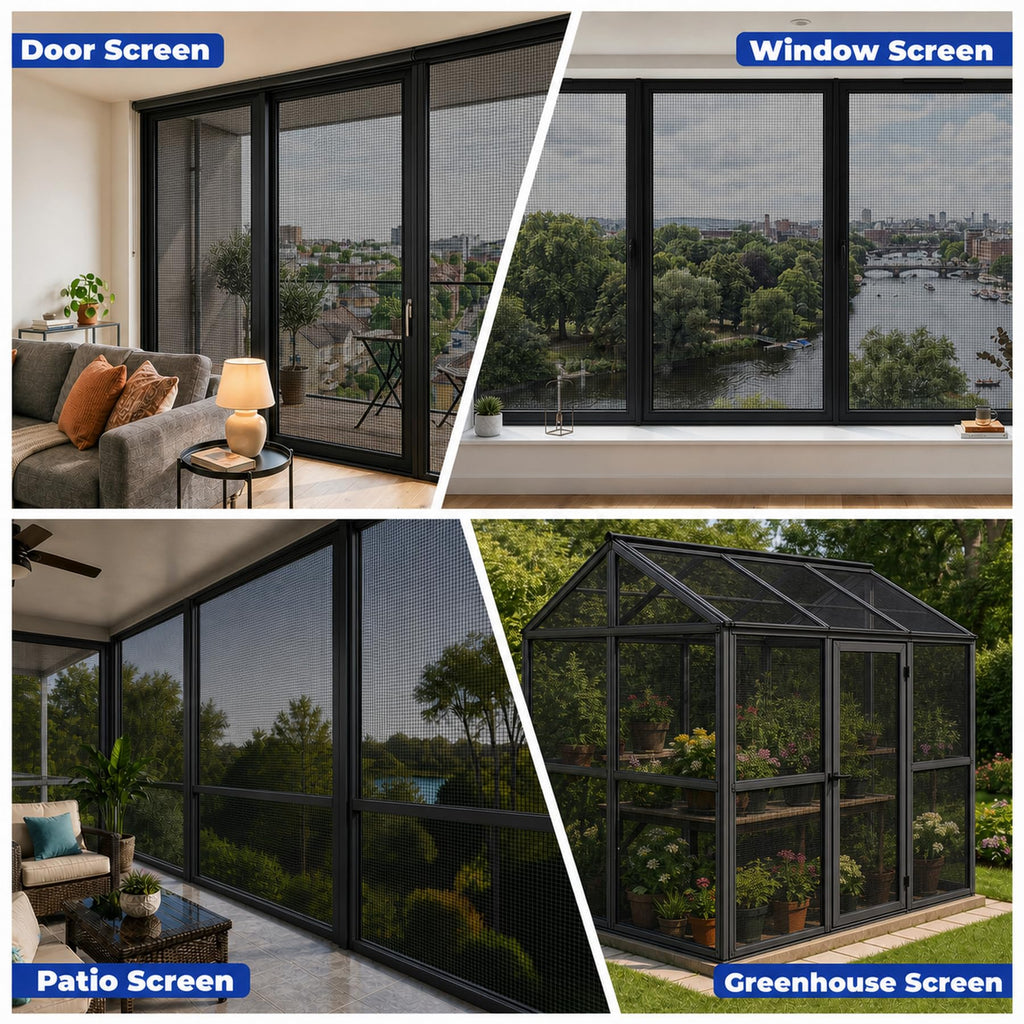 47in x 10ft Black 304 Stainless Steel Window Screen Mesh Roll