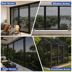 47in x 10ft Black 304 Stainless Steel Window Screen Mesh Roll