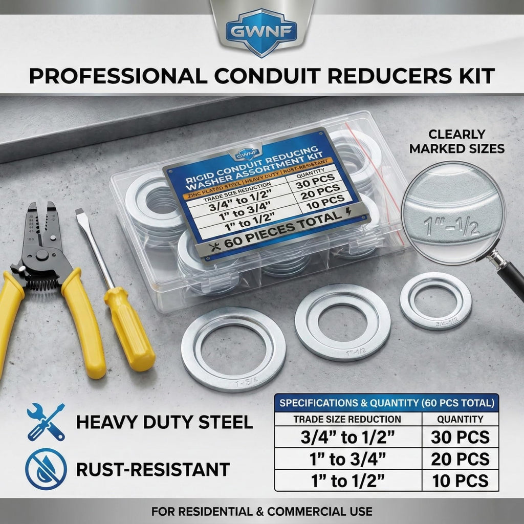 GWNF 60-Piece 3-Size Rigid Conduit Reducing Washer Assortment Kit