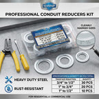 GWNF 60-Piece 3-Size Rigid Conduit Reducing Washer Assortment Kit