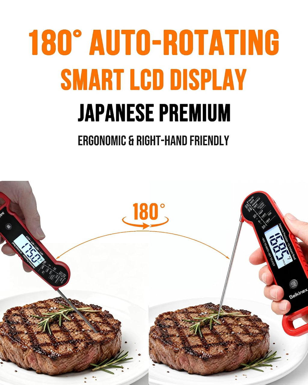 Professional Digital Meat Thermometer, <1S Instant Read, Japanese Precision