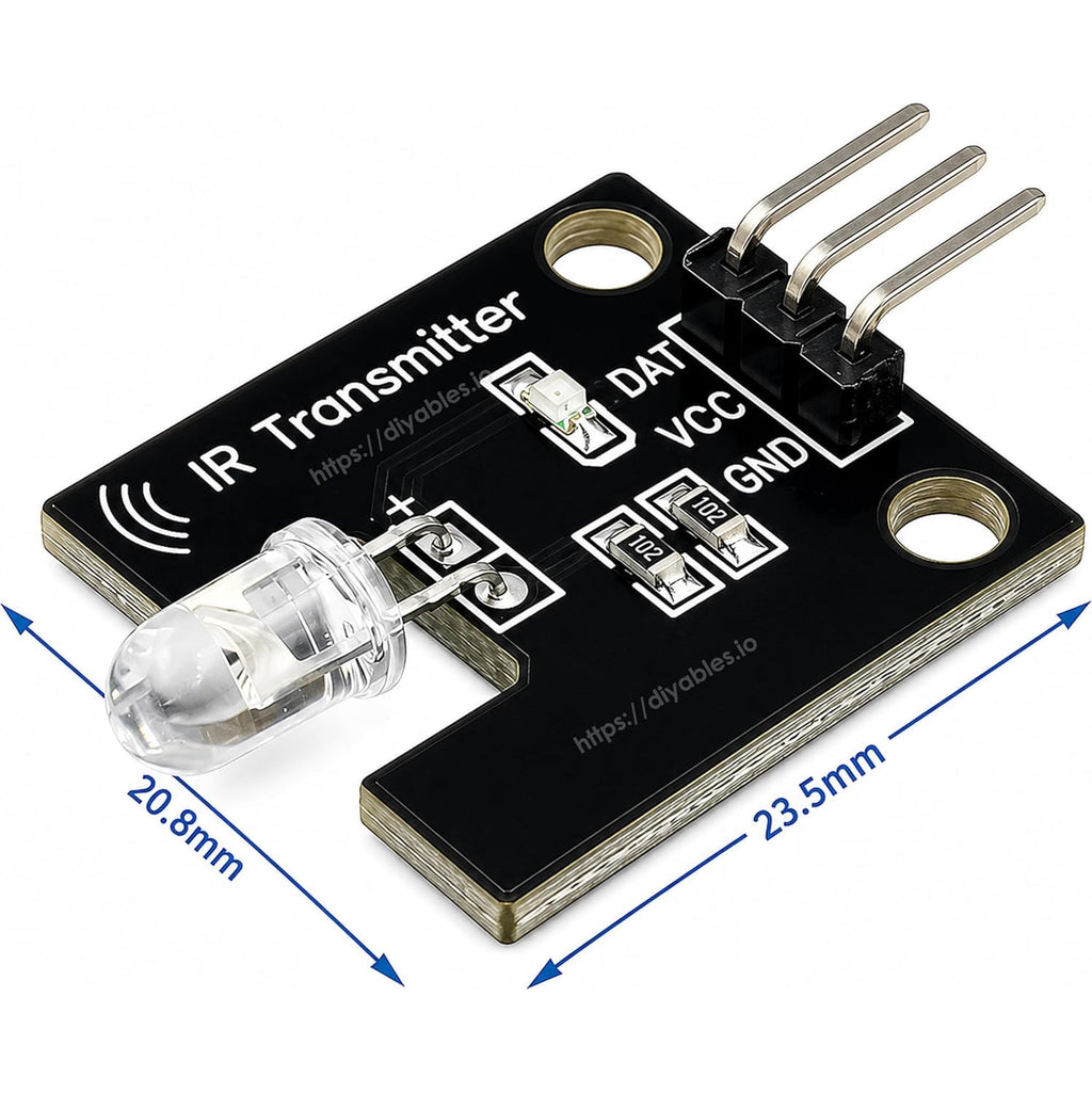 38KHz IR Receiver Transmitter Sensor Module Infrared Remote Control, 5 Sets
