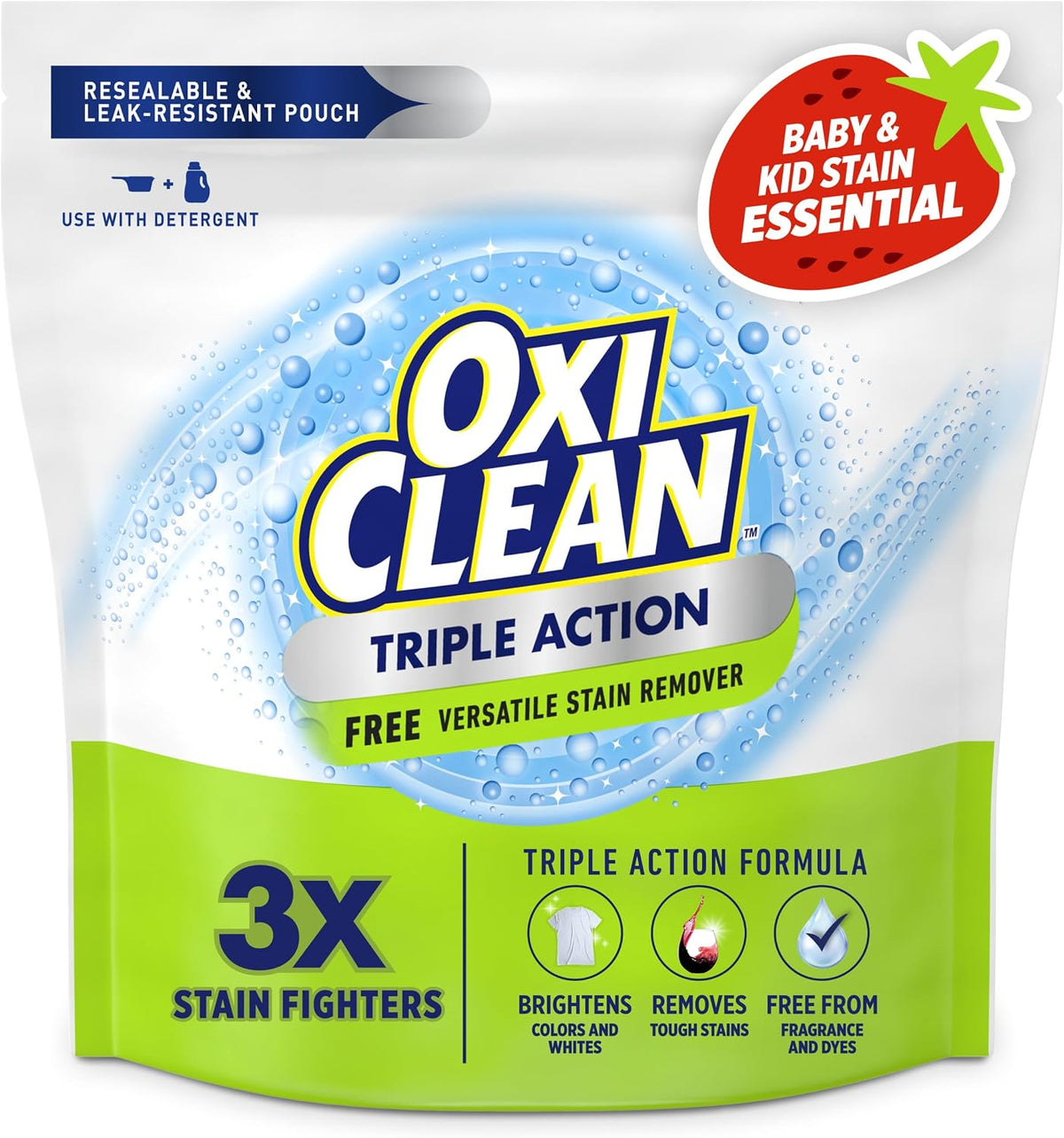 Triple Action Free Versatile Stain Remover Powder, 4 lbs
