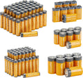 108 Count Alkaline Batteries Super Value Pack, Variety Assortment - 48 AA, 36 AAA, 8 C, 8 D, 8 9Volt