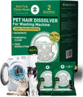 Pet Hair Dissolver for Washing Machine Cleaner-2 Sachets,96.7% Dissolution