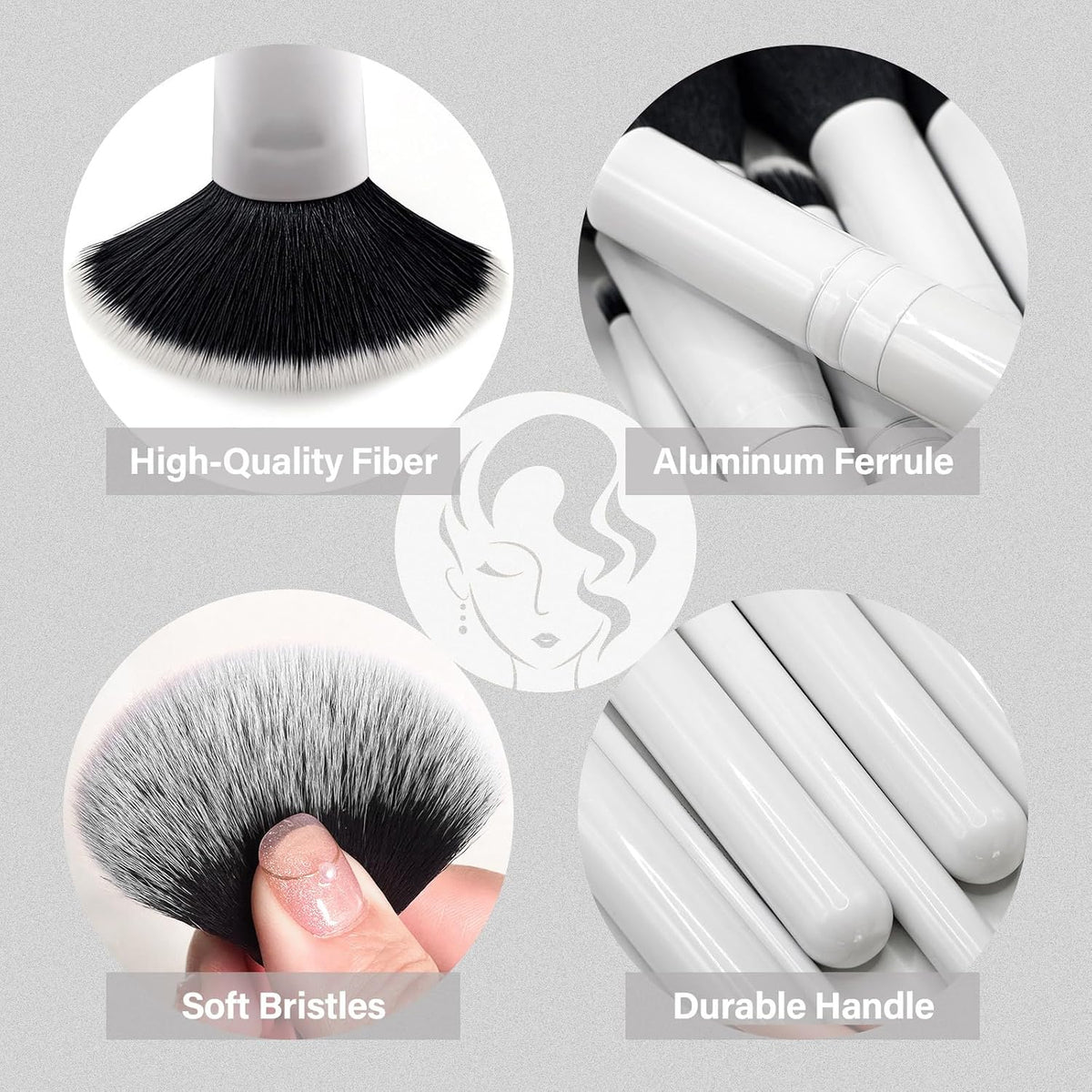 Makeup Brushes Set, Mlemle Professional 25 Pcs Makeup Kit, Include Foundation Powder Blush Concealers Eye shadows 21