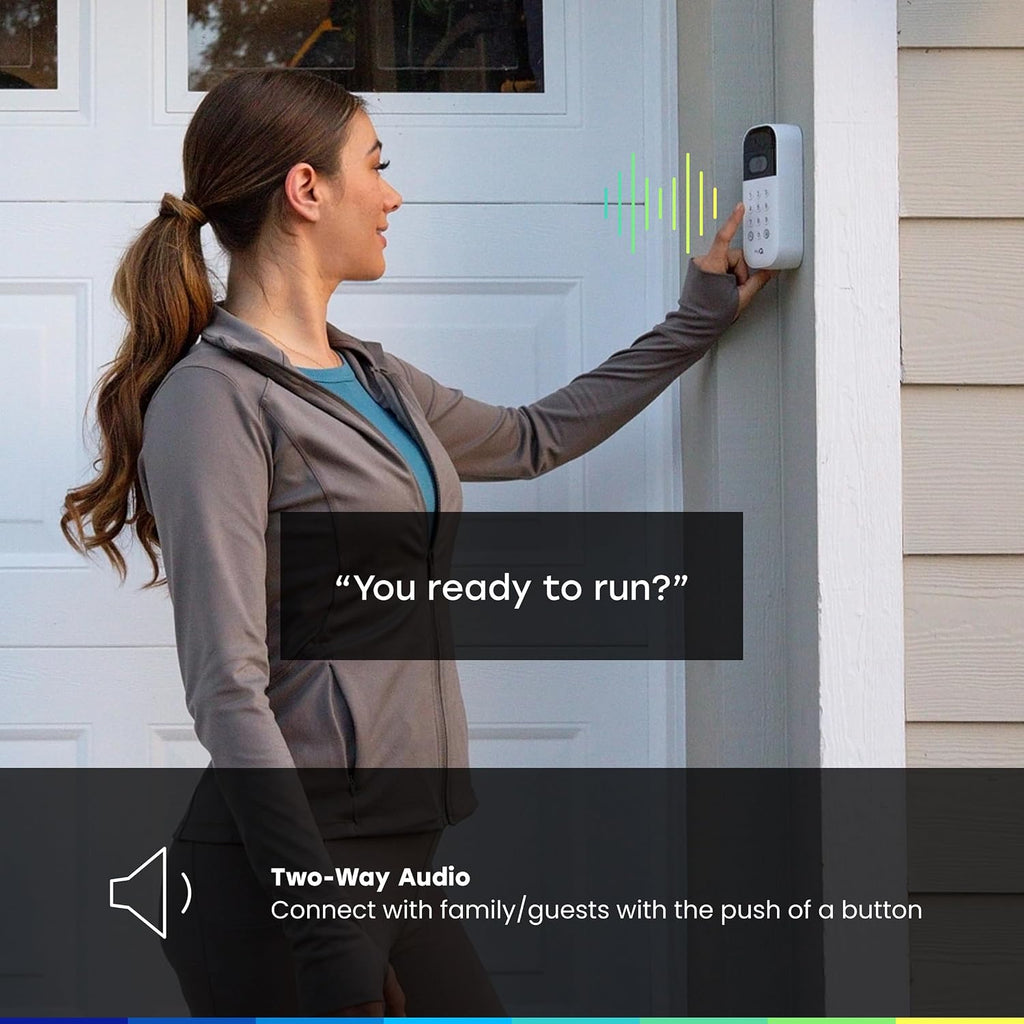 myQ Smart Garage Door Video Keypad with Wide-Angle Camera,Customizable PIN Codes,and Smartphone Control–Take Charge