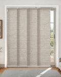 Woven Texture Paper Vertical Blinds, SleekLoom Dove Grey
