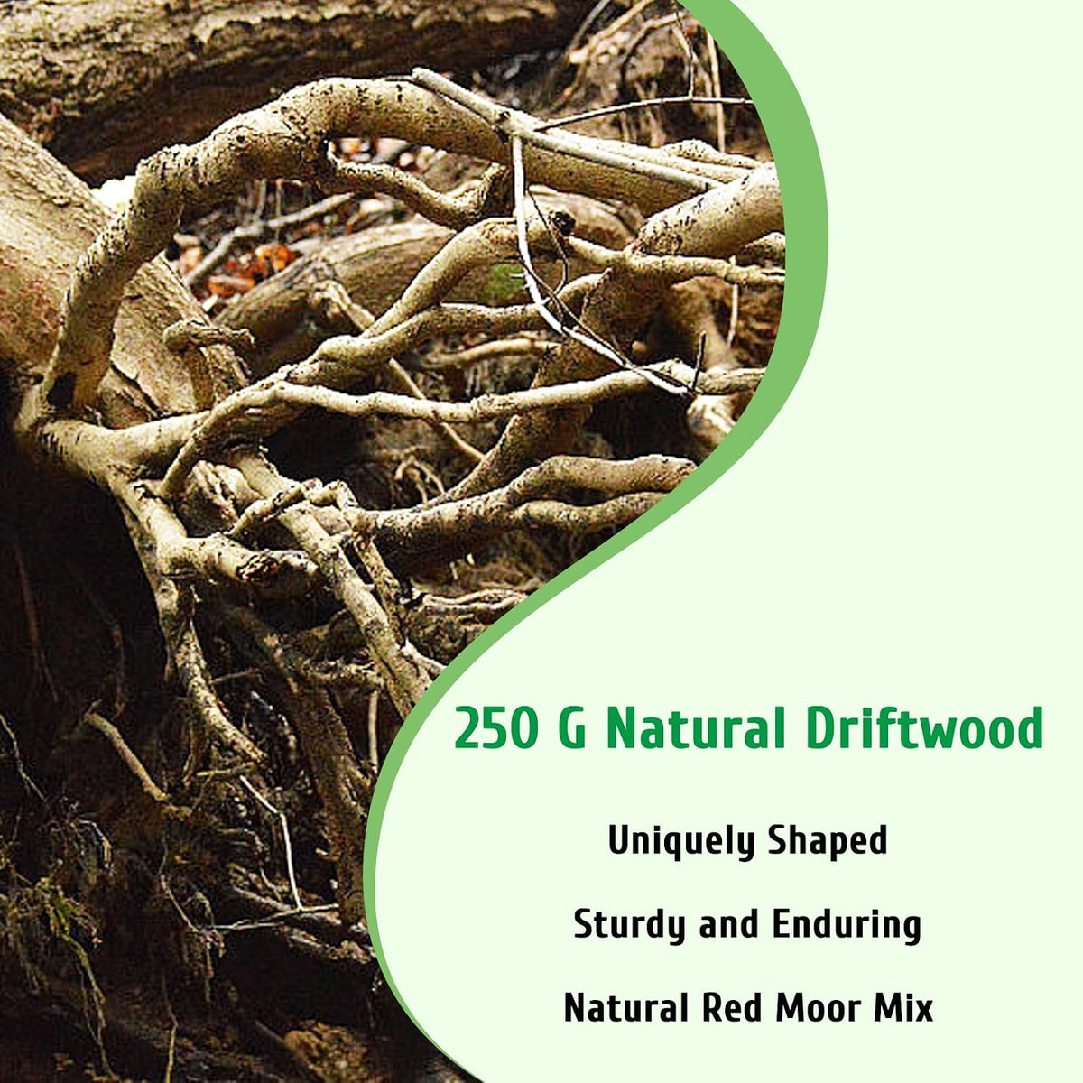 Natural Driftwood for Aquarium, Red Moor Driftwood Mix 12''-16'' Long Driftwood for Decorations Aquarium Driftwood
