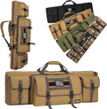 28/32/36/42/46/48/51/55" Double Rifle Case Soft Gun Bag Tactical Backpack | Portable Long Rifle Bag for Outdoor
