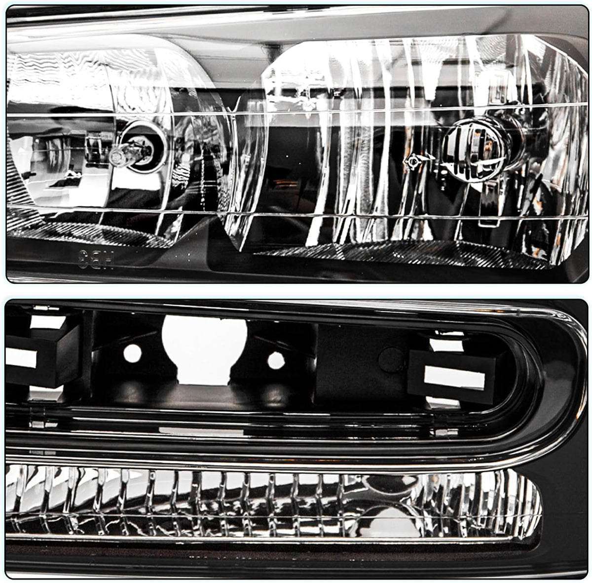 TUSDAR For 2002-2009 Chevy Trailblazer Headlight Assembly OEM Pair Set