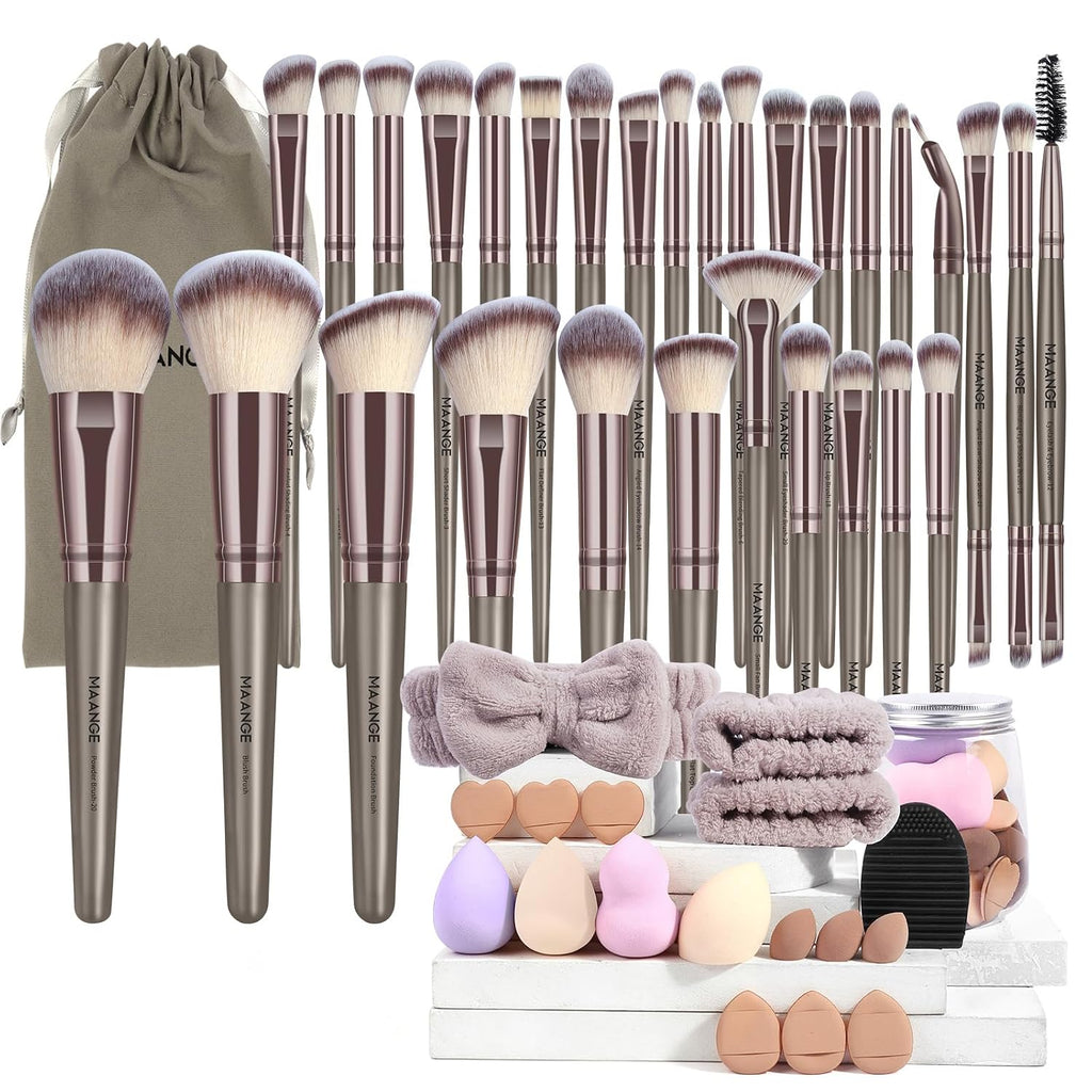 Makeup Brushes 51 Pcs Makeup Kit, Multi-functional Makeup Tool Set with Makeup Brush Foundation Brush Make up Brushes