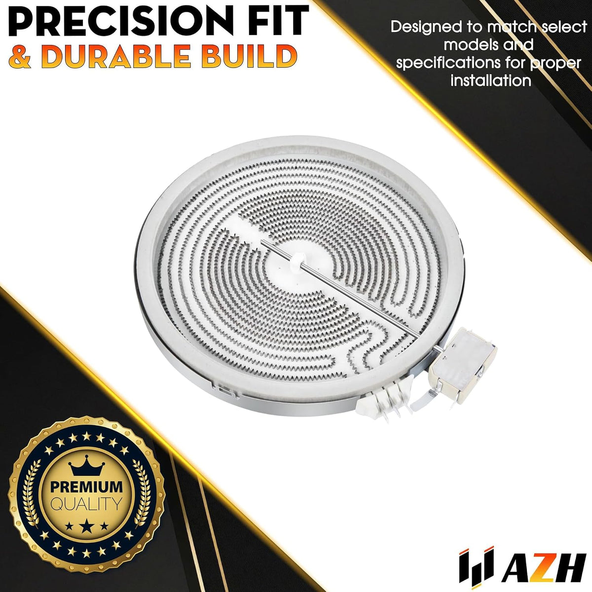 Radiant Element Replacement For GE JB650ST1SS JB650ST2SS JB650ST3SS JB655DT1BB JB655DT1WW JB655DT2BB JB655ST1SS JB655ST2SS JB655ST3SS JB680DIT1BB JB680DIT1WW JB680DT1BB Electric Range - Oven/Stove