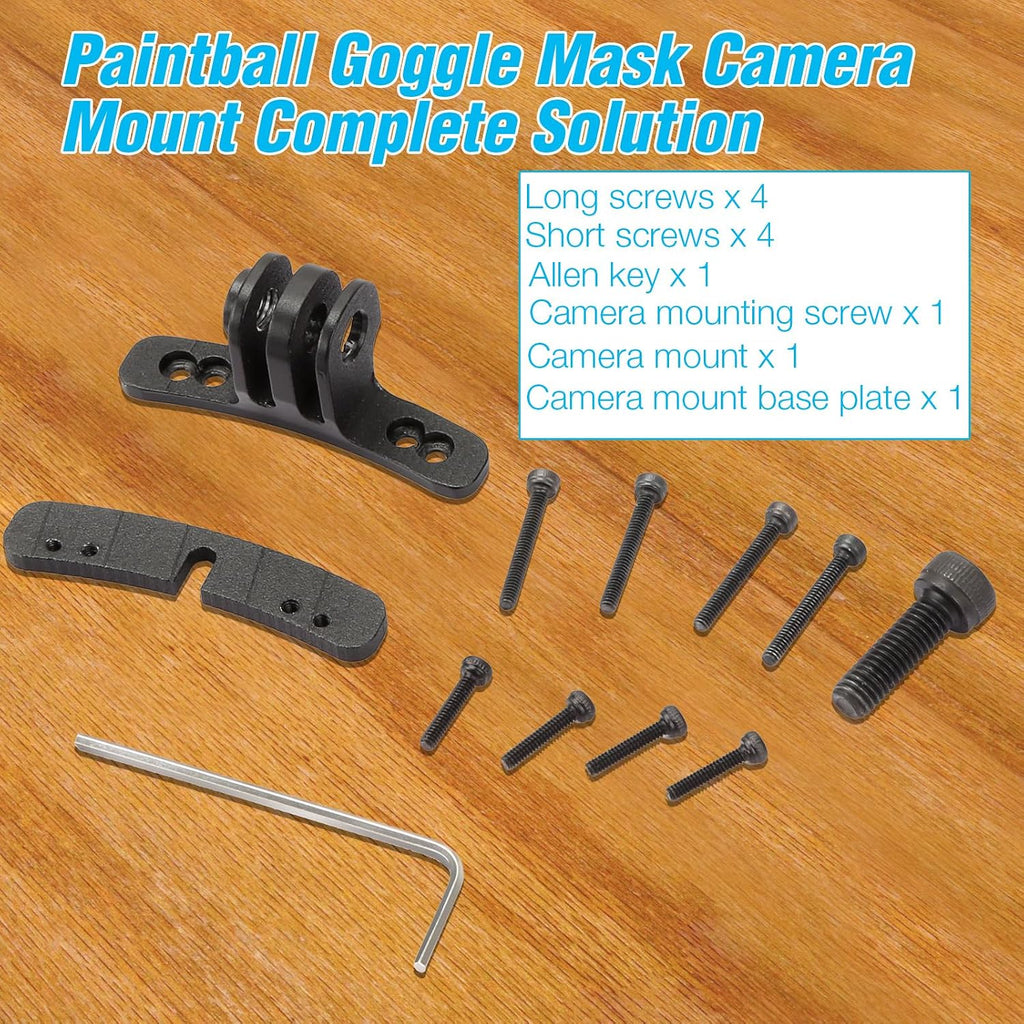 Goggle Camera Mount for Paintball Mask, Aluminum Paintball Mask Mount